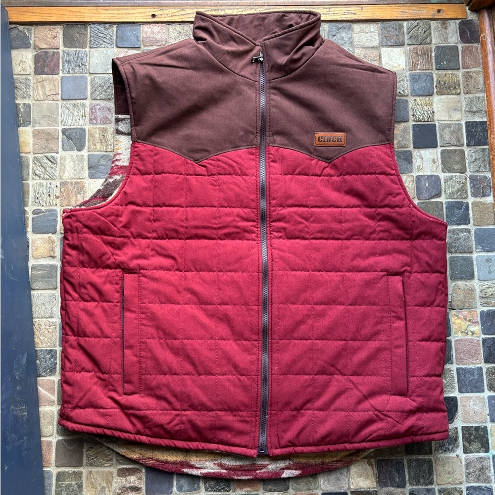 Cinch Western Patterned Reversible Vest - image 3